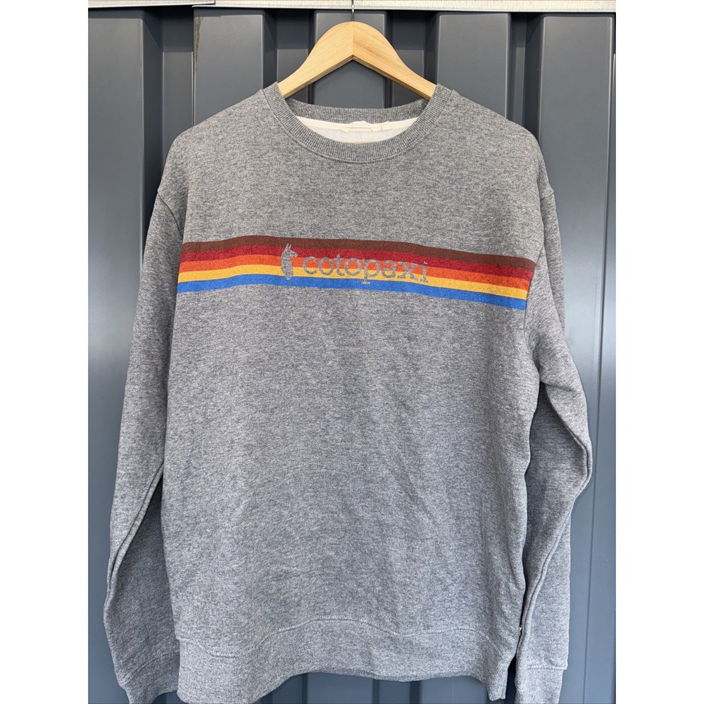 Mens Cotopaxi Grey Crewneck Fleece Sweatshirt Fits Medium